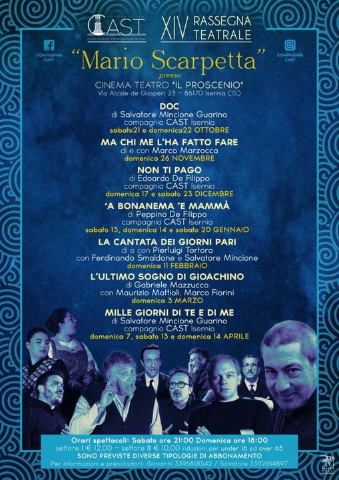 XIV Rassegna Teatrale "Mario Scarpetta" - Cinema Teatro "Il Proscenio"