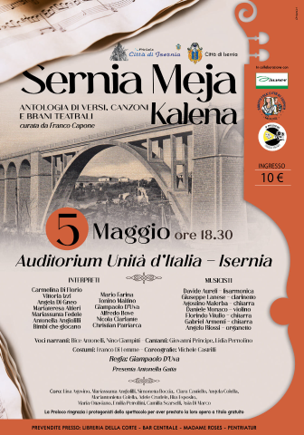 'Sernia Meja - Kalena - ore 18,30 Auditorium Unità D'Italia